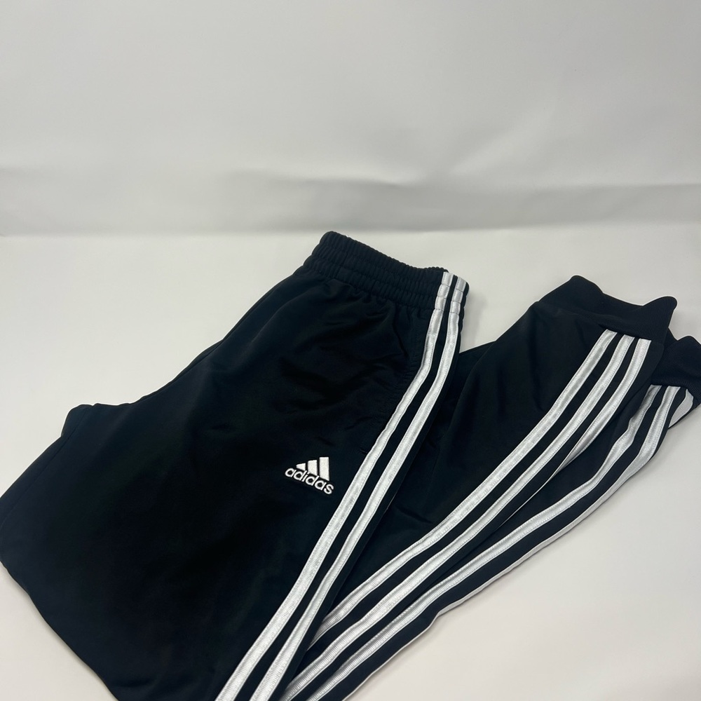 Adidas Black and White joggers with Iconic Stripes